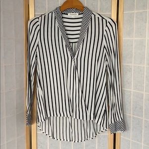Black & White Stripe Top